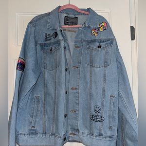 Oversized jeans jacket